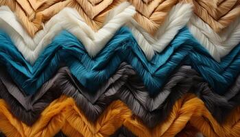 AI generated Fluffy wool backdrop, vibrant colors, nature elegance in fashion generated by AI photo