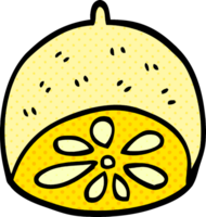 cartoon doodle lemon fruit png