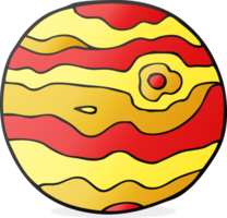 hand dragen tecknad serie utomjording planet png