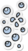 sticker van een tekenfilm bubbels png