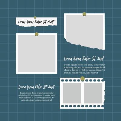 Pictures or photos frame collage abstract photo frames and digital photo wall template