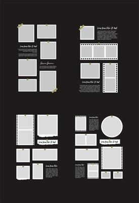 Pictures or photos frame collage abstract photo frames and digital photo wall template