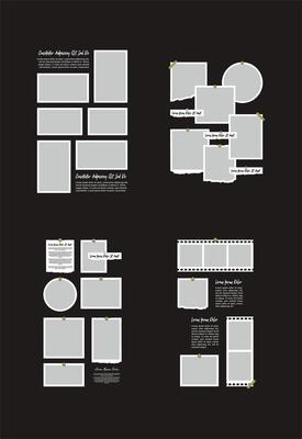 Pictures or photos frame collage abstract photo frames and digital photo wall template