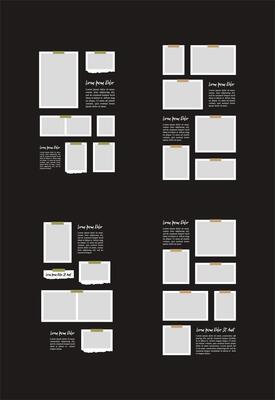 Pictures or photos frame collage abstract photo frames and digital photo wall template