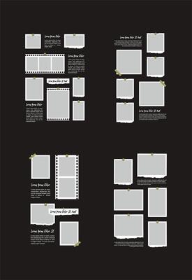 Pictures or photos frame collage abstract photo frames and digital photo wall template