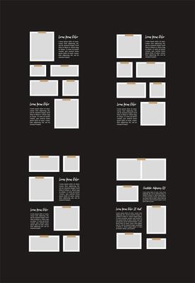 Pictures or photos frame collage abstract photo frames and digital photo wall template