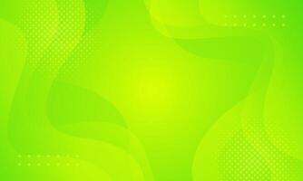 Abstract green Curve background, Green gradient dynamic wallpaper with fluid wave shapes. Suitable for templates, sales banners, events, ads, web, and pages vector