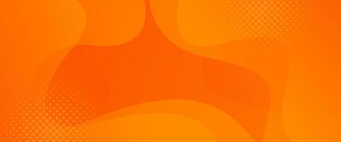 Abstract colorful orange curve background, orange gradient dynamic banners with wave shapes. Suitable for banners, templates, sales, events, ads, web, and headers vector