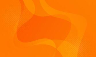 Abstract colorful orange curve background, orange gradient dynamic wallpapers with wave shapes. Suitable for sales banner templates, events, ads, web, and pages vector