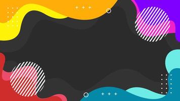 Simple multicolor waving background. Abstract geometric wallpaper in flat style. vector