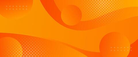 Abstract colorful orange curve background, orange gradient dynamic wallpaper with wave shapes. Suitable for banners, templates, sales, events, ads, pages, web, and others vector