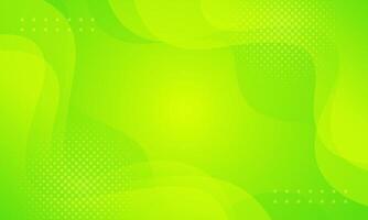 Green-yellow gradient background design with liquid wave shapes. Abstract wallpaper. Suitable for sales banners, ads, events, templates, pages, webs, and others vector