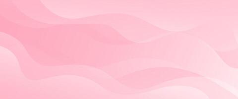 Abstract colorful pink curve background, pink beauty dynamic wallpaper with wave shapes. Template banner background for beauty products, sales, ads, pages, events, web, and others vector