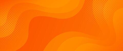 Abstract colorful orange curve background, orange gradient dynamic banners with wave shapes. Suitable for sales templates, events, ads, web, and headers vector