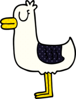 gaivota do doodle dos desenhos animados png