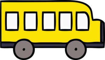 mignonne dessin animé de une école autobus png