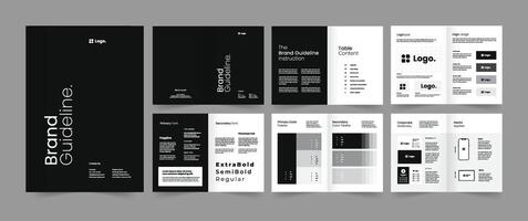 Brand guidelines template vector