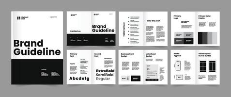 Brand guidelines template design vector