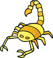 dessin animé doodle d'un scorpion png