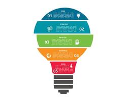 Creative concept for infographic with 5 steps, options, parts or processes. Business data visualization vector