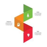 creativo concepto para infografía con 3 pasos, opciones, partes o procesos. negocio datos visualización vector