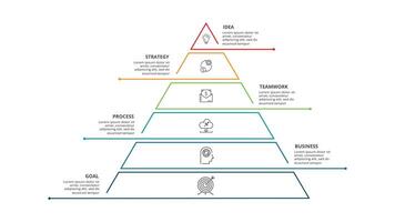 Creative concept for infographic with 6 steps, options, parts or processes. Business data visualization. vector