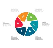 Creative concept for infographic with 6 steps, options, parts or processes. Business data visualization. vector