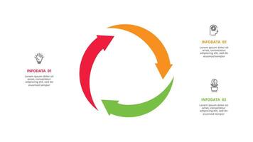 Creative concept for infographic with 3 steps, options, parts or processes. Business data visualization vector