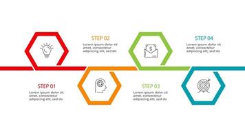 Creative concept for infographic with 4 steps, options, parts or processes. Business data visualization. vector