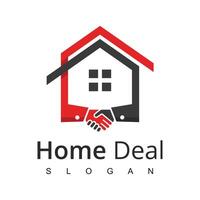 Real Estate logo. Home sale agency logo. home deal illustration vector