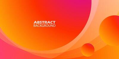 Colorful orange gradient abstract background with geometric pattern design. Dynamic 3d banner business concept. Eps10 vector