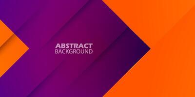 Abstract geometric futuristic background with colorful bright orange and purple gradient background design. Overlap triangle pattern. Eps10 vector