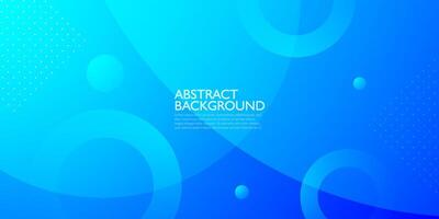 Colorful blue abstract background with simple circle shape and lines pattern. Bright blue design. Modern with geometric circle shapes concept. Eps10 vector