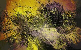 Abstract grunge texture black and yellow color background vector