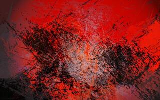 Grunge texture black and red color background vector