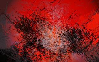 Grunge texture black and red color background vector