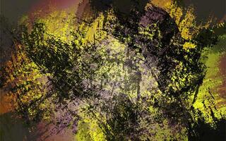 Abstract grunge texture black and yellow color background vector