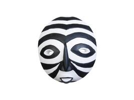 Carmichael, CA, 2008 - Black and white banded African Mask photo