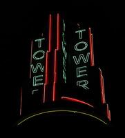 Sacramento, CA, 2015 - Neon Lights Of Tower Theater At Night photo