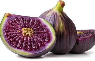 AI generated Ripe fig isolated on transparent background photo