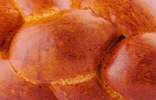 jewish challah bread close up background photo