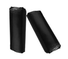Garbage Bag Rolls Isolated. Trash Packages photo