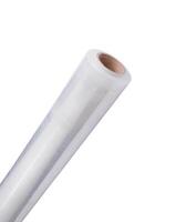 Roll of plastic stretch wrap film on white photo