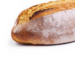 loaf bread isolated on white background photo