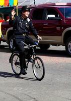 Marysville, CA, 2011 - Man In Old Times Police Uniform Costume For Parade photo