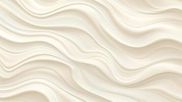 AI generated Close up of a creamy whipped cream texture for background and design. 3d rendering. photo