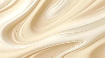 AI generated Close up of a creamy whipped cream texture for background and design. 3d rendering. photo