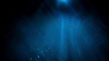 underwater background with rays of light - loop video