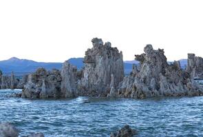 Limestone Tufa In Late Afternoon Mono Lake California photo