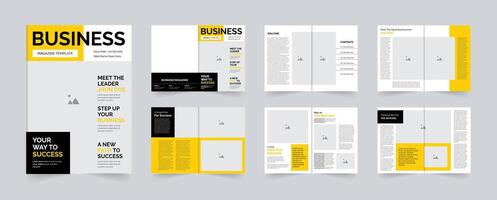 Professional Business Magazine layout design this template can be used for business corporate or others purpose vector